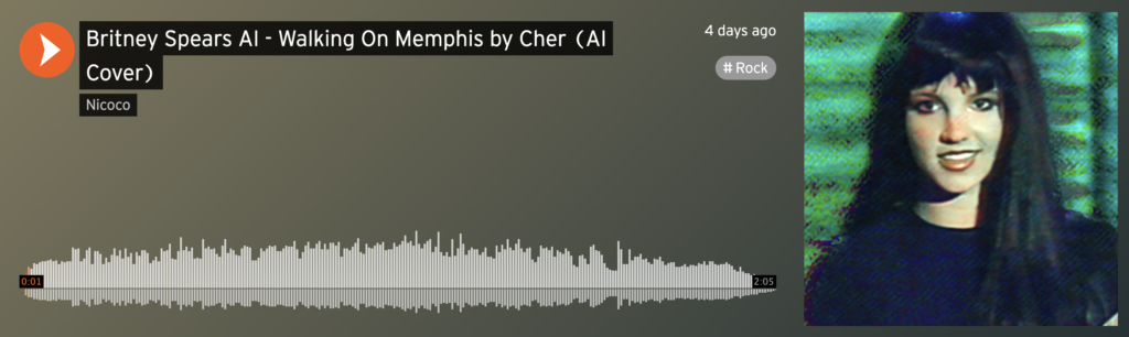 Britney Spears AI - Walking On Memphis by Cher (AI Cover)